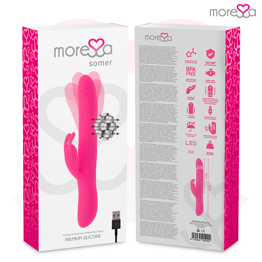 MORESSA - VIBRATEUR SOMER PREMIUM ROTATIONS MULTIPLES