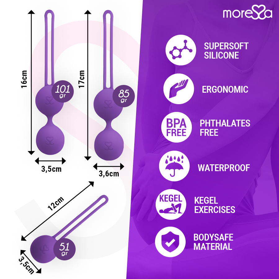 MORESSA - OSIAN SET PREMIUM SILICONE LILAC