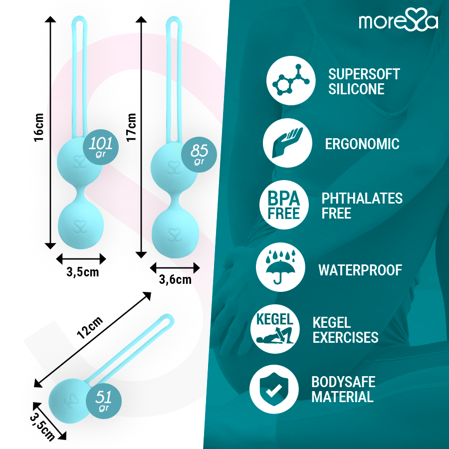MORESSA - OSIAN SILICONE TURQUOISE PREMIUM SET