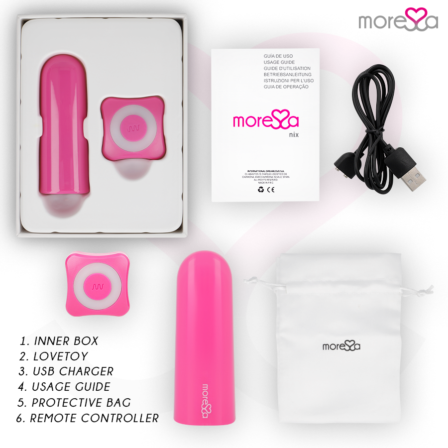 MORESSA - NIX REMOTE CONTROL VIBRATOR PINK