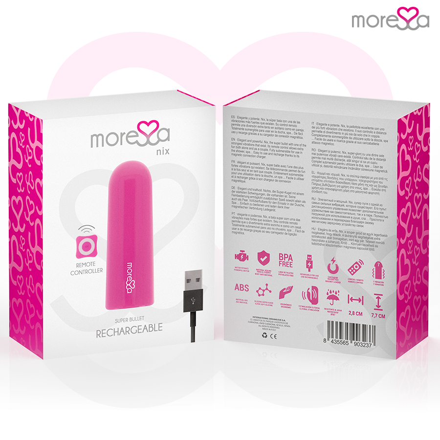 MORESSA - NIX REMOTE CONTROL VIBRATOR PINK