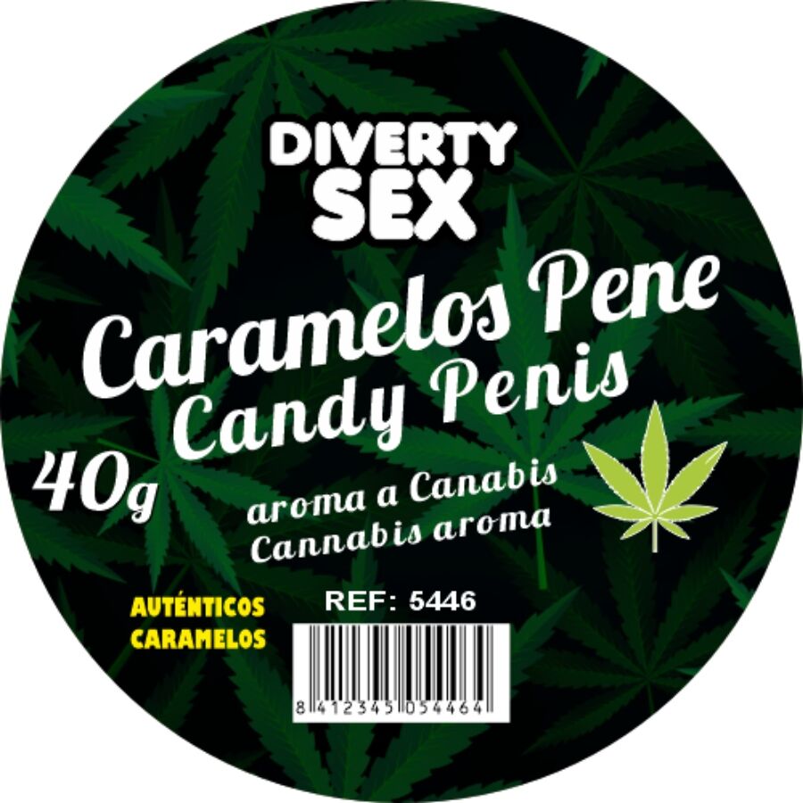 DIABLO GOLOSO - 20 BONBONS POUR PÉNIS ARÔME CANNABIS