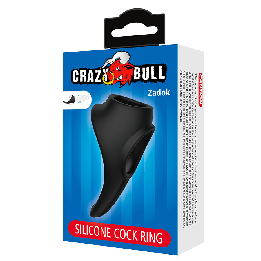 CRAZY BULL - ZADOK ANNEAU ERGONOMIQUE AVEC STIMULATEUR PÉRINÉAL