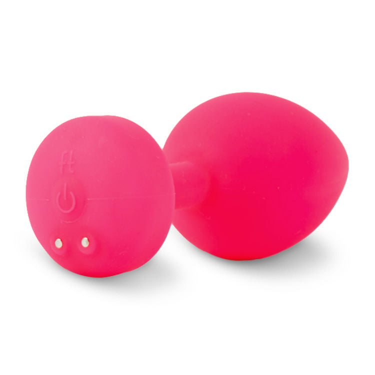 G-VIBE - FUNTOYS GPLUG RECHARGEABLE ANAL VIBRATOR SMALL NEON PINK 3CM