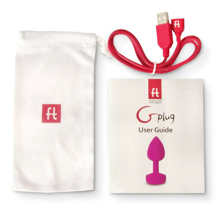 G-VIBE - FUNTOYS GPLUG RECHARGEABLE ANAL VIBRATOR SMALL NEON PINK 3CM