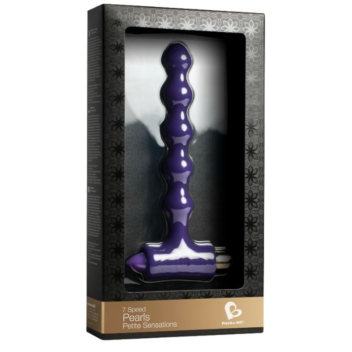 ROCKS-OFF - ANAL PLUG WITH VIBRATION AND RIVERLES BEADS LITTLE SENSATIONS