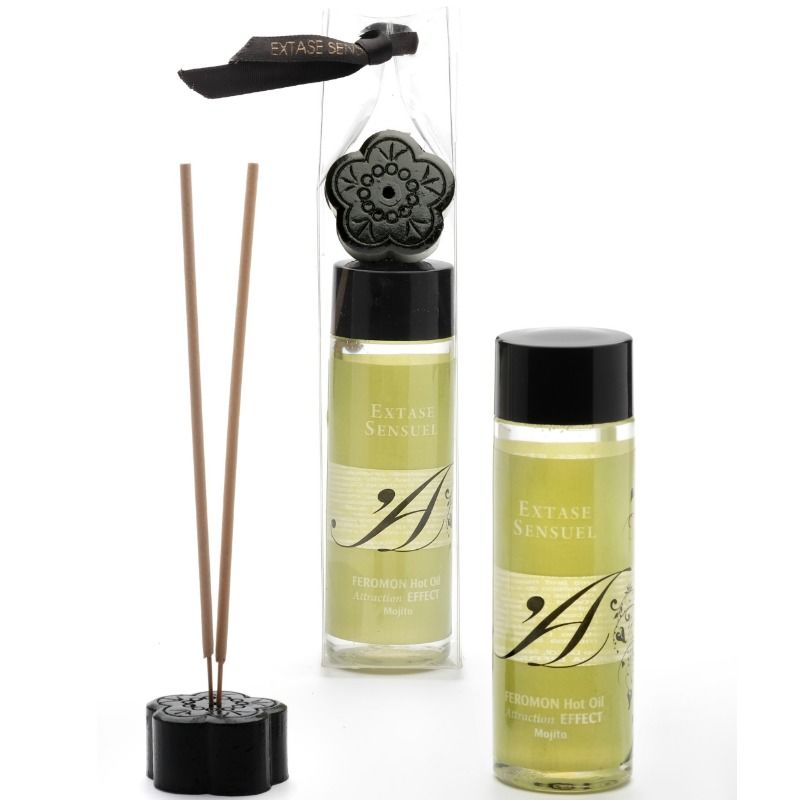 EXTASE SENSUAL - THERMAL EFFECT MASSAGE OIL WITH MOJITO PHEROMONES 100 ML