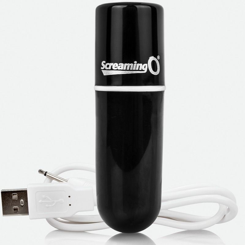 SCREAMING O - RECHARGEABLE VIBRATING BALA VOOOM BLACK