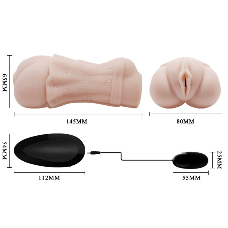 CRAZY BULL - WATERSKIN VAGINA MASTURBATOR WITH VIBRATING BULLET 2
