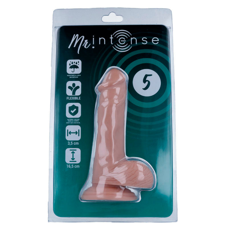 MR INTENSE - 5 REALISTIC PENISES 16.5 CM -O- 3.5 CM