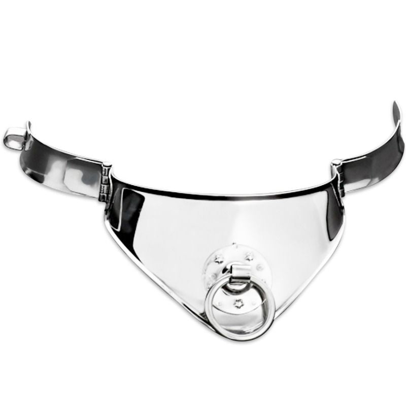 METAL HARD - 12.5 CM RESTRAINT COLLAR WITH RING AND PADLOCK