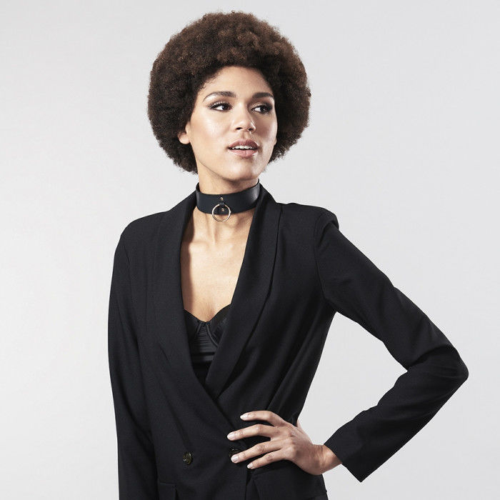 BIJOUX INDISCRETS MAZE - BLACK NECKLACE WITH BRACELET