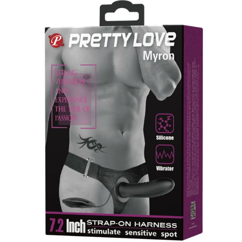 PRETTY LOVE - MYRON WITH VIBRATION AND HOLLOW DILDO