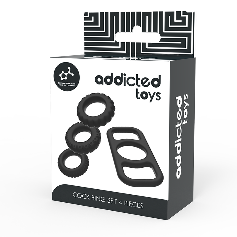 ADDICTED TOYS - 4-PIECE COCK RING SET