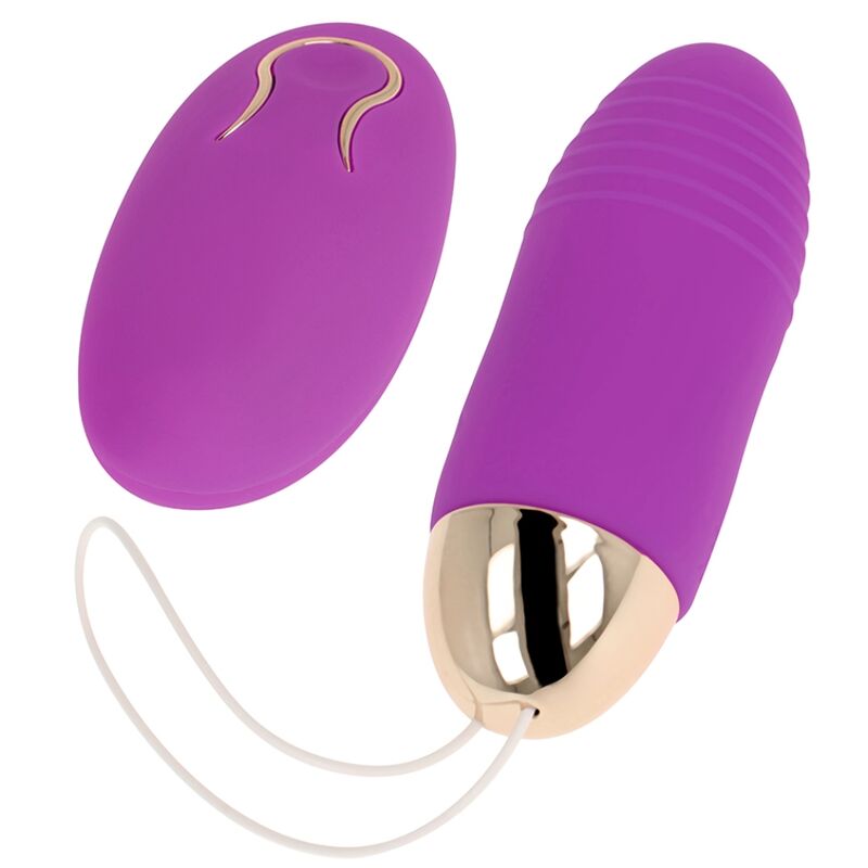 OHMAMA - 10-SPEED REMOTE CONTROL VIBRATING EGG PURPLE