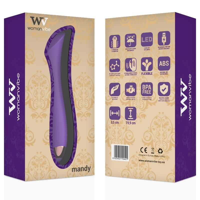 WOMANVIBE - MANDY "K" POINT RECHARGEABLE SILICONE VIBRATOR