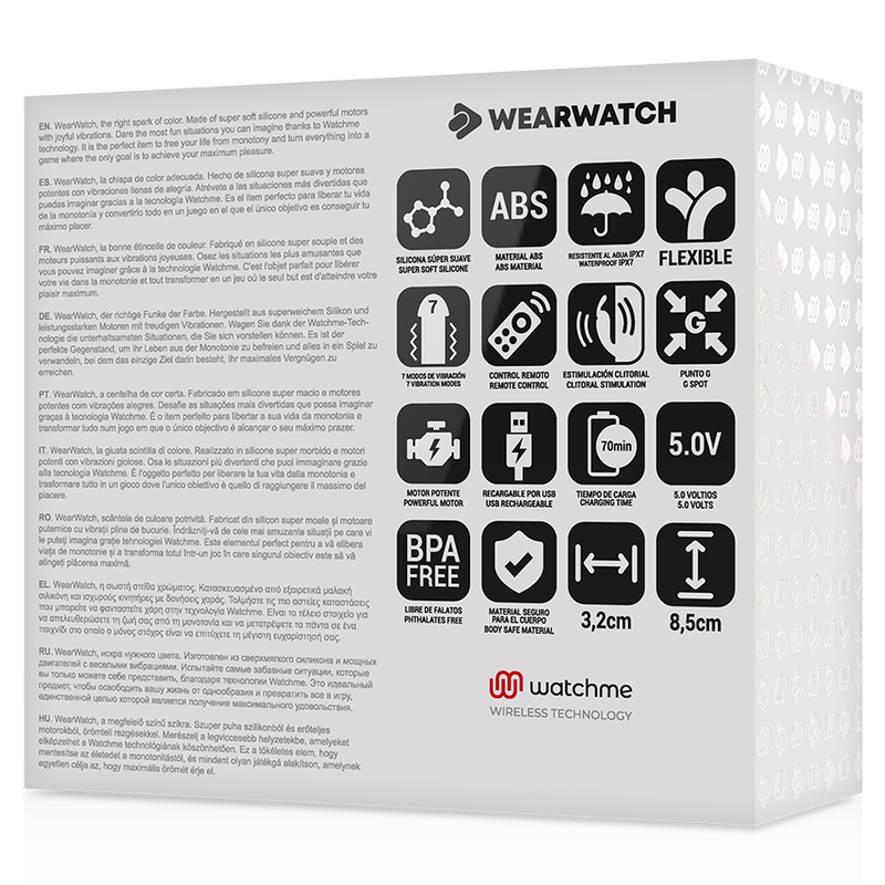 WEARWATCH - WATCHME DUAL TECHNOLOGY VIBRATOR INDIGO/SEAWATER