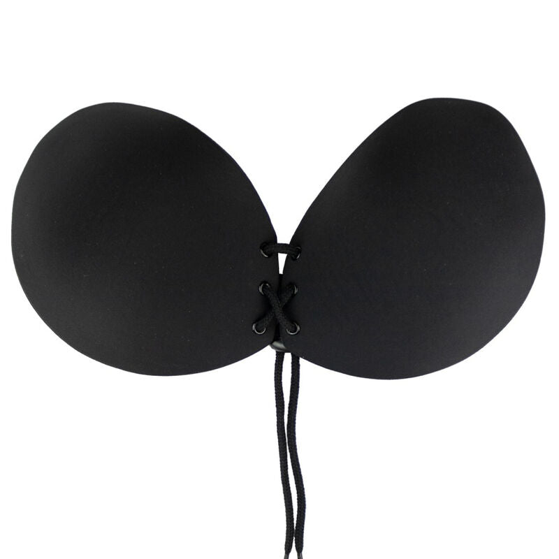 BYE-BRA - BLACK ADHESIVE BRA WITH PLACEMENT CUP A