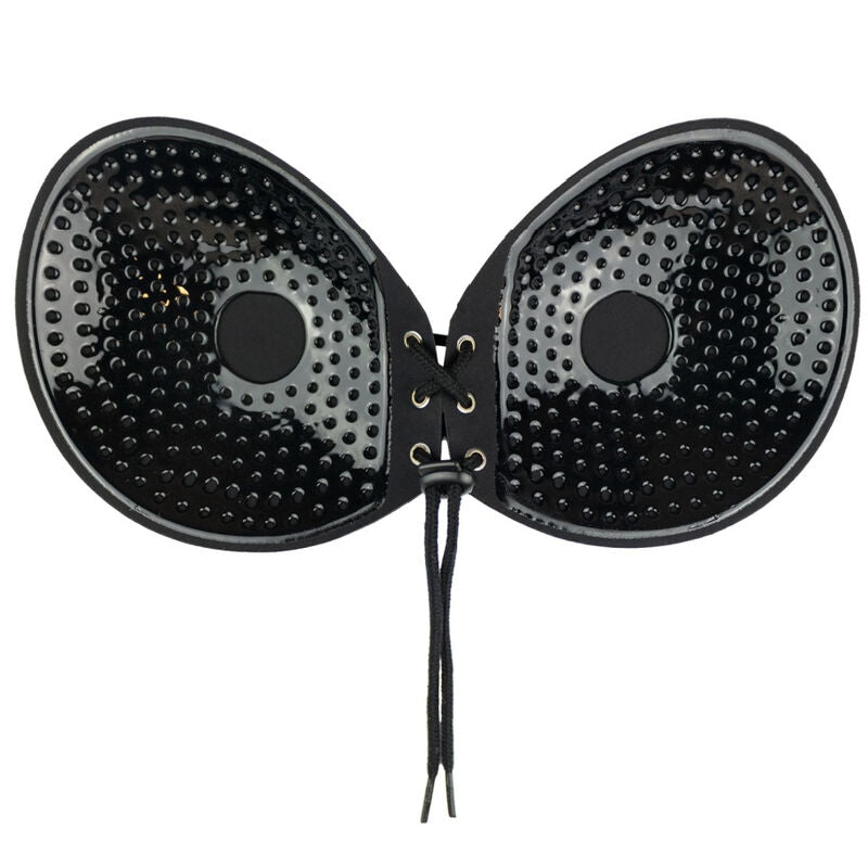 BYE-BRA - BLACK ADHESIVE BRA WITH PLACEMENT CUP A