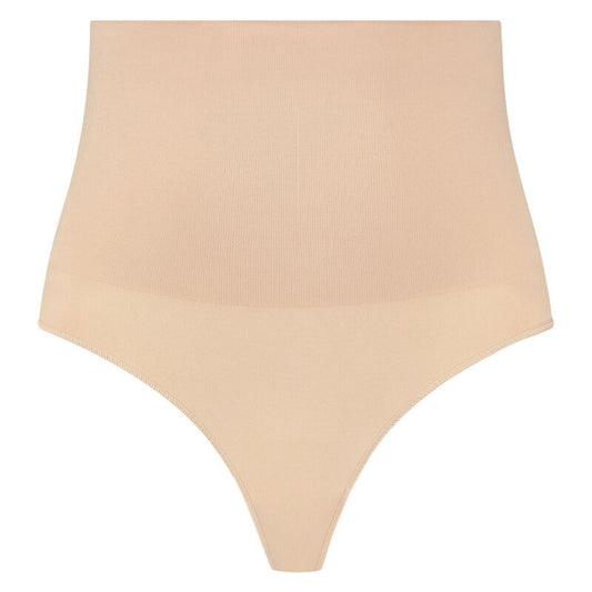 BYE-BRA - MOLDEADORA SIN COSTURAS ESTILO TANGA BEIGE TALLA L