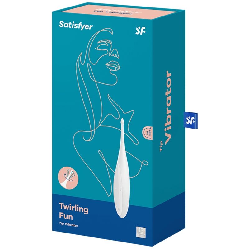 SATISFYER - TWIRLING FUN TIP WHITE VIBRATOR