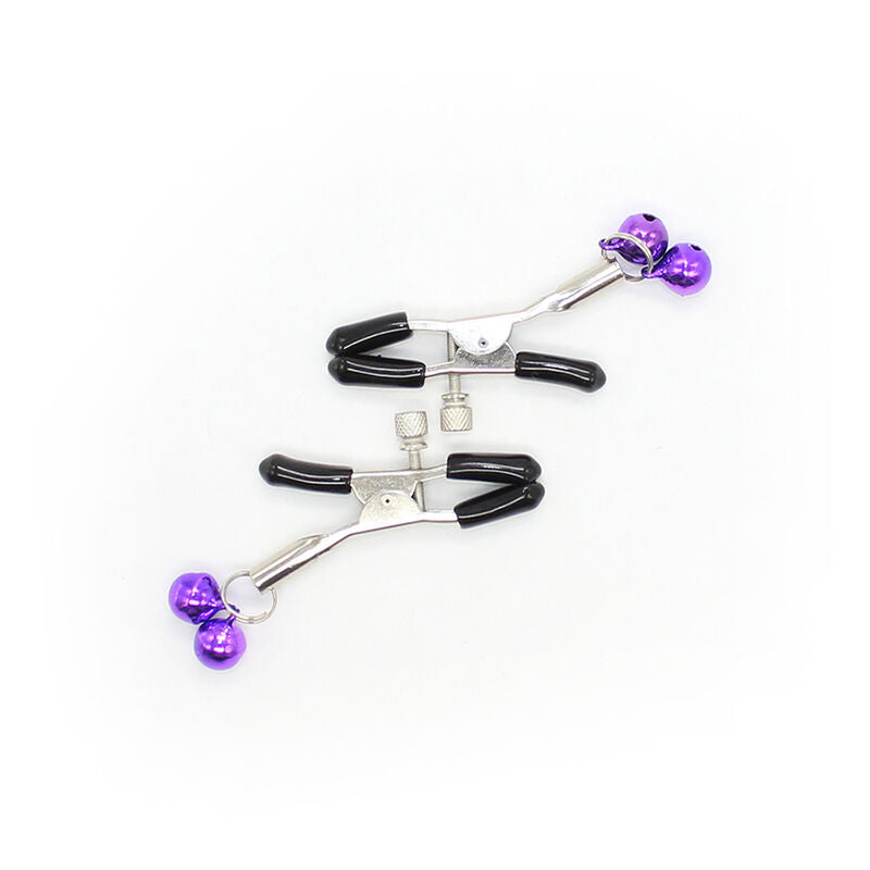 OHMAMA FETISH - Nipple clamps WITH LILAC BELL