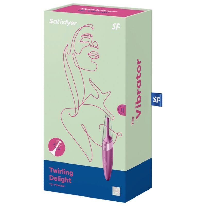 SATISFYER - TWIRLING DELIGHT PURPLE CLIT TIP VIBRATOR