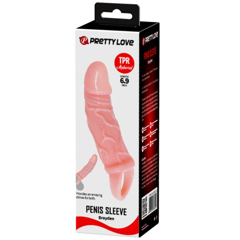 BAILE - PENIS EXTENDER SHEATH WITH TESTILE STRAP 13.5 CM