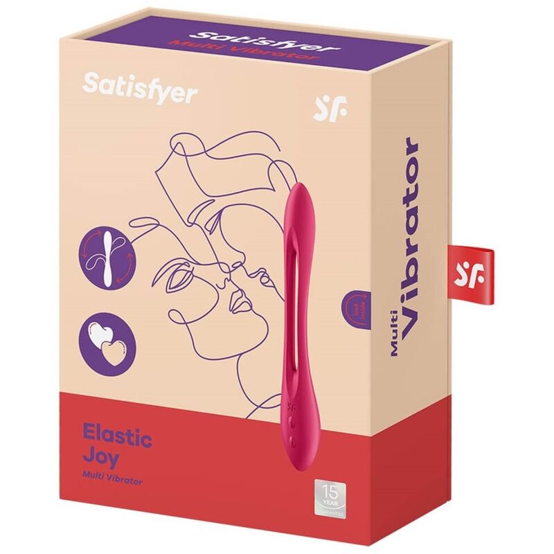 SATISFYER - MULTI ELASTIC JOY RED VIBRATOR