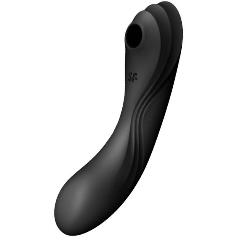 SATISFYER - CURVY TRINITY 4 BLACK STIMULATOR AND VIBRATOR