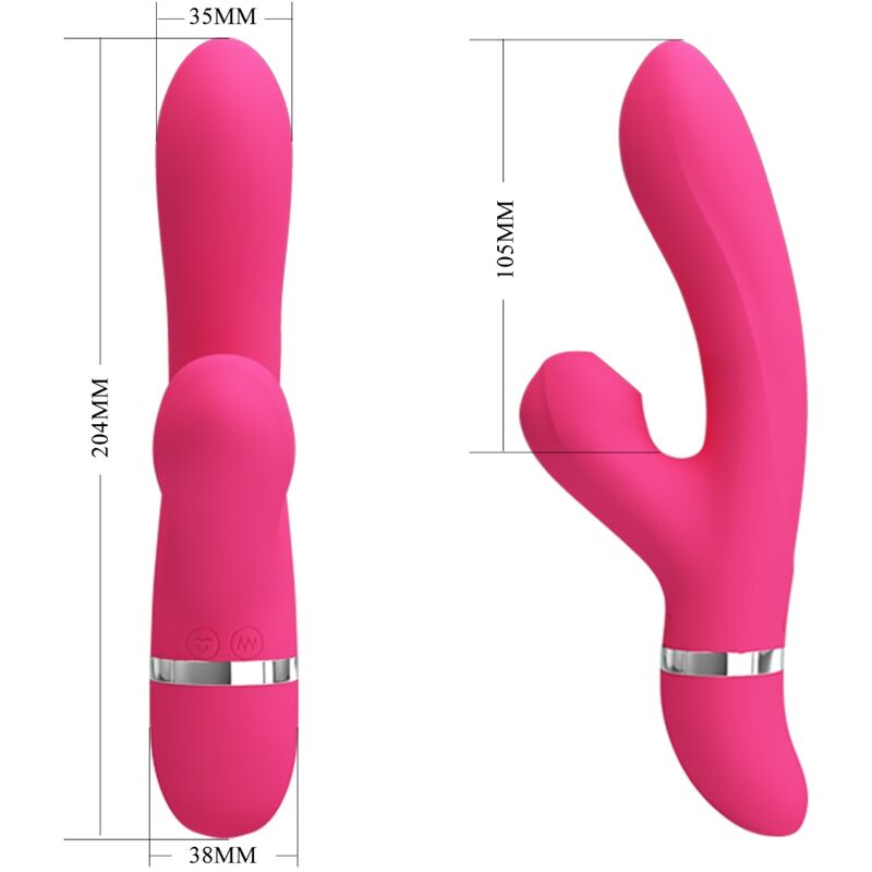 PRETTY LOVE - VIBRATEUR ET ASPIRATION WILLOW RABBIT