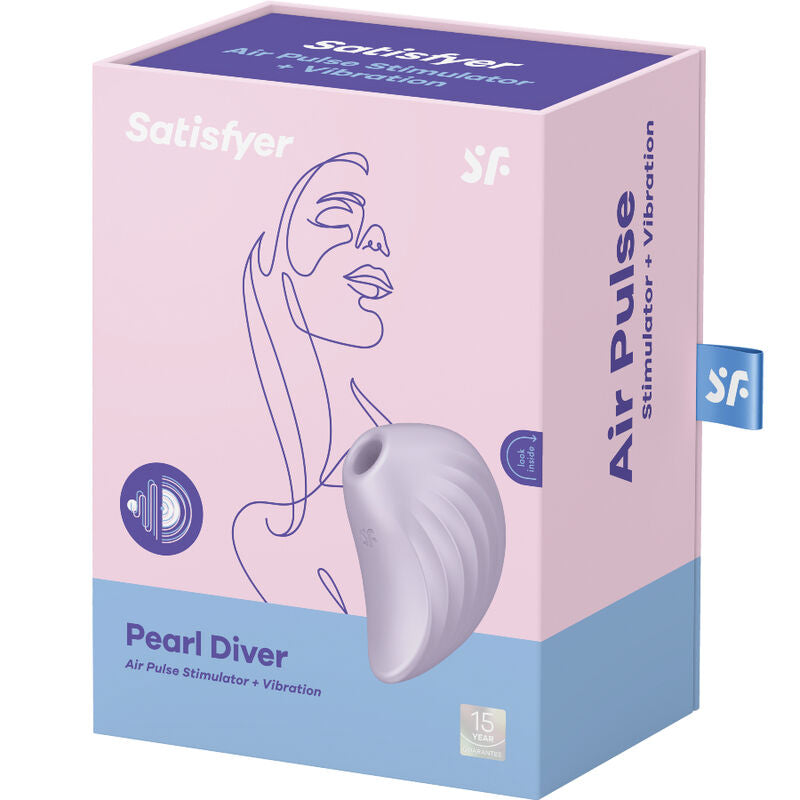 SATISFYER - PEARL DIVER ESTIMULATOR Y VIBRADOR VIOLETA