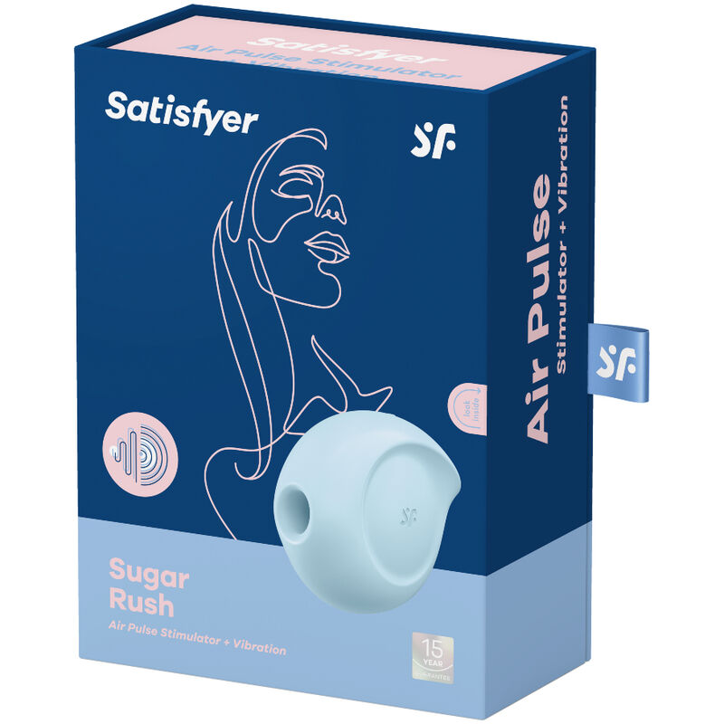 SATISFYER - SUGAR RUSH ESTIMULATOR Y VIBRADOR ROSA