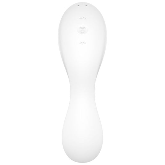 SATISFYER - APPLICATION STIMULATEUR ET VIBRATEUR CURVY TRINITY 5 BLEU
