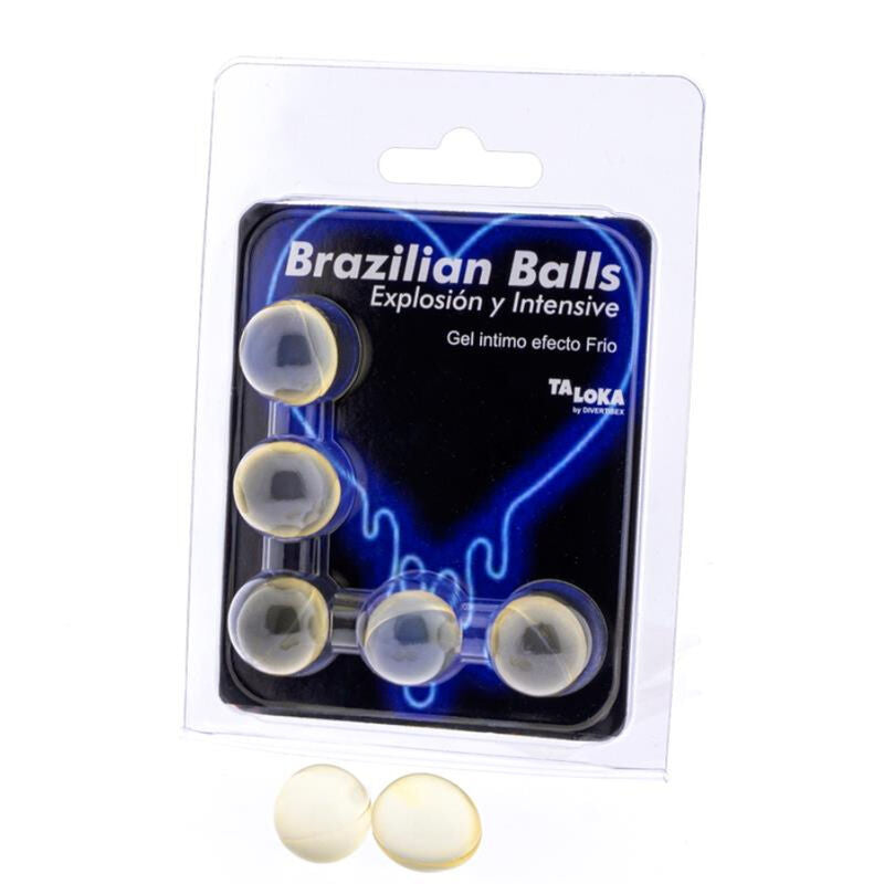 TALOKA - 5 BRAZILIAN BALLS EXCITING GEL COOLING EFFECT &amp; VIBRATION