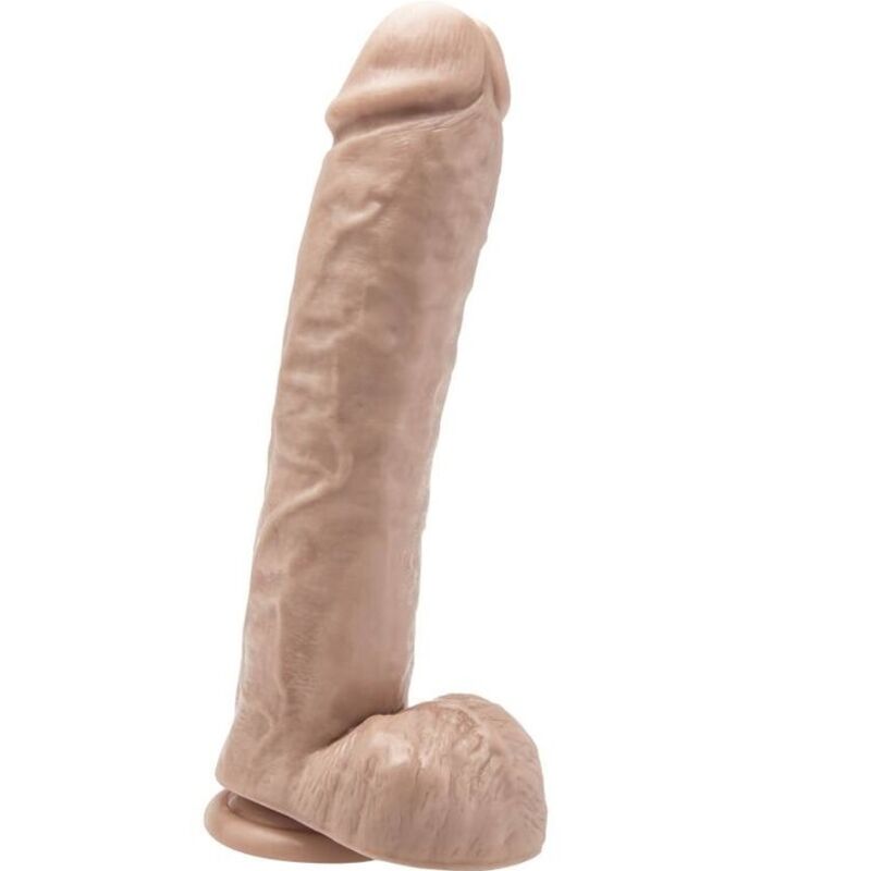 GET REAL - 28 CM DILDO WITH SKIN BEADS