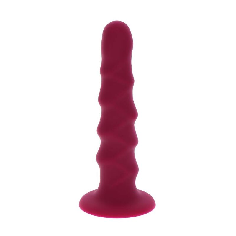 GET REAL - 12 CM RIBBED DONG RED