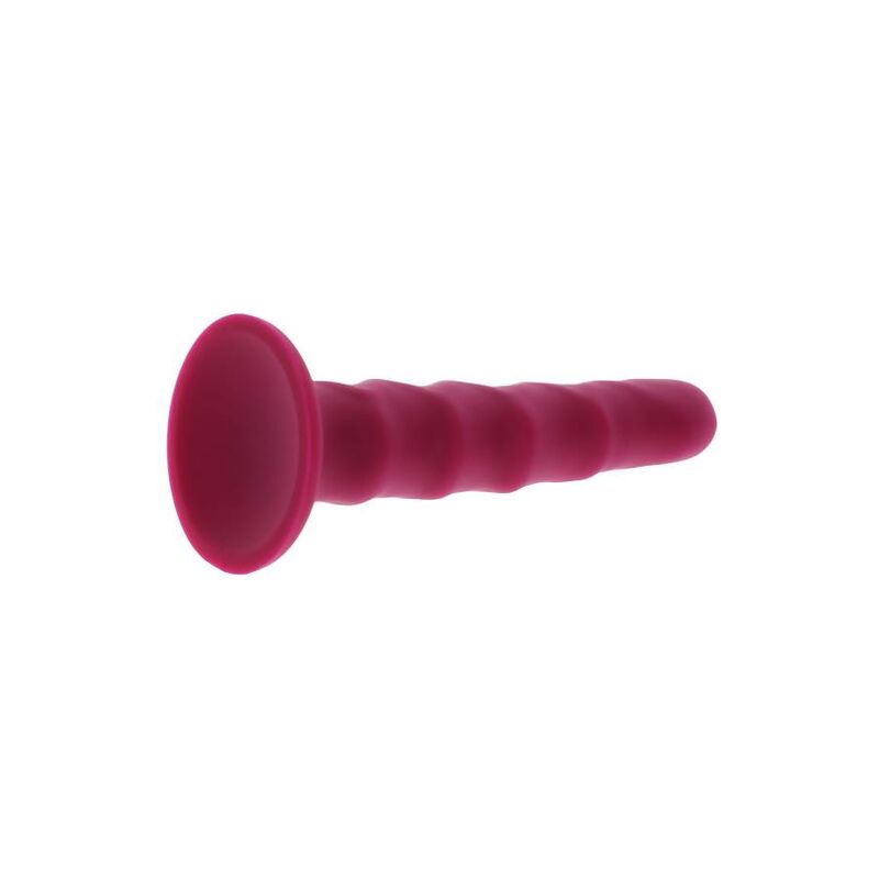 GET REAL - 12 CM RIBBED DONG RED