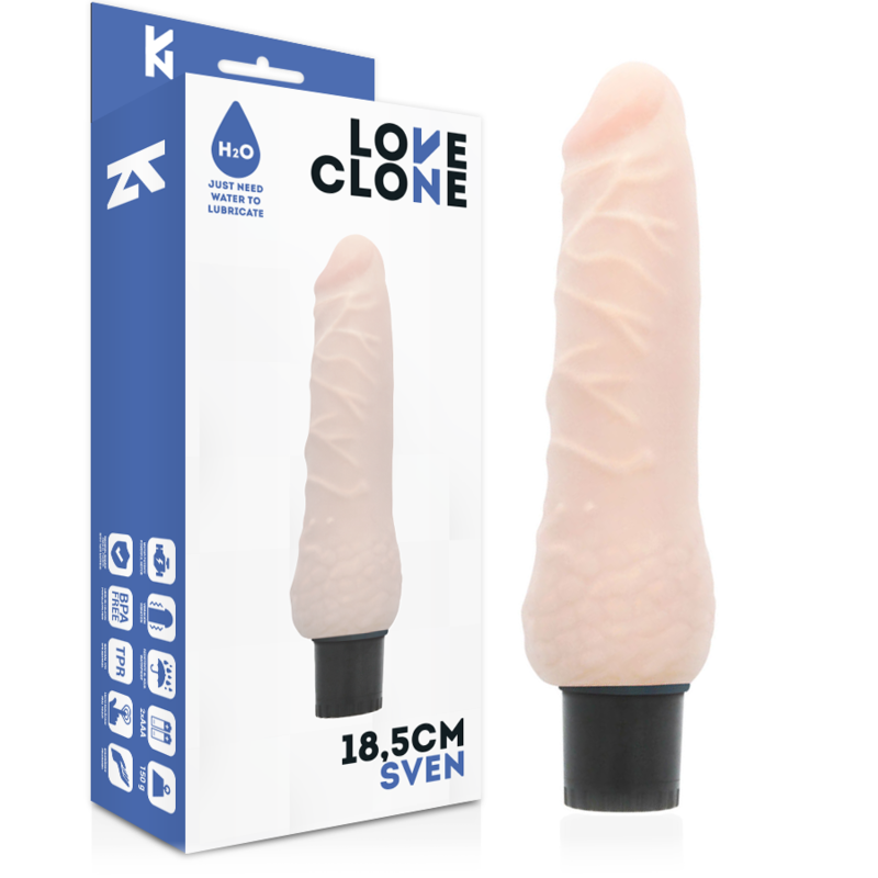 LOVECLONE - SVEN SELF-LUBRICATING VIBRATOR 18.5 CM -O- 3.3 CM