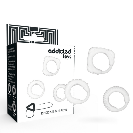 ADDICTED TOYS - CLEAR C RING SET