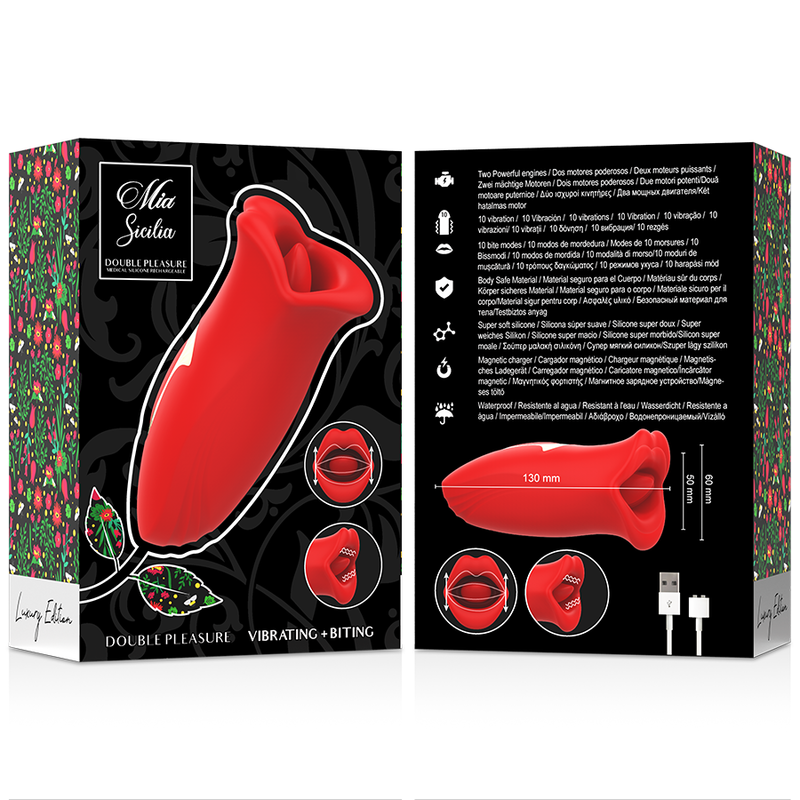 MIA - SICILIA DOUBLE VIBRATING + BITE PLEASURE