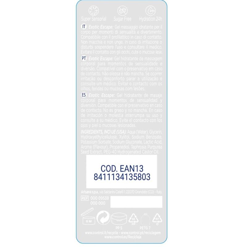CONTROL - 2 IN 1 MASSAGE &amp; EXOTIC PLEASURE 200 ML