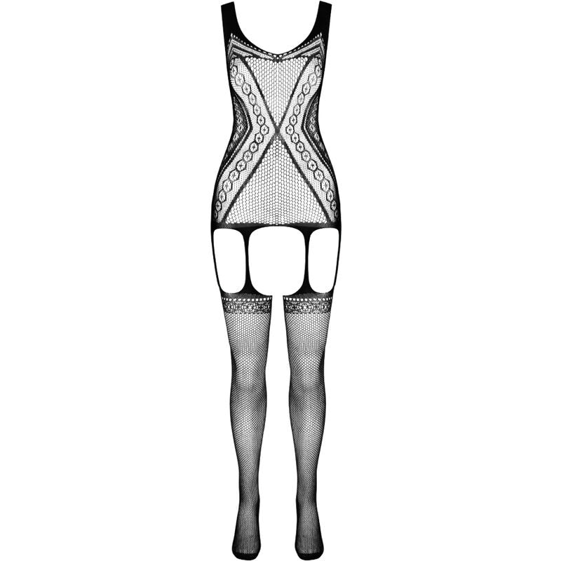 PASSION - BODYSTOCKING ECO COLLECTION ECO BS007 BLACK