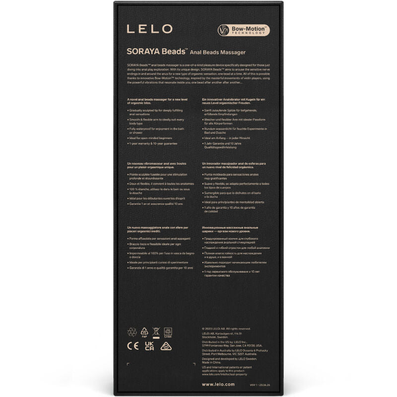 LELO - SORAYA BEADS PURPLE ANAL MASSAGER