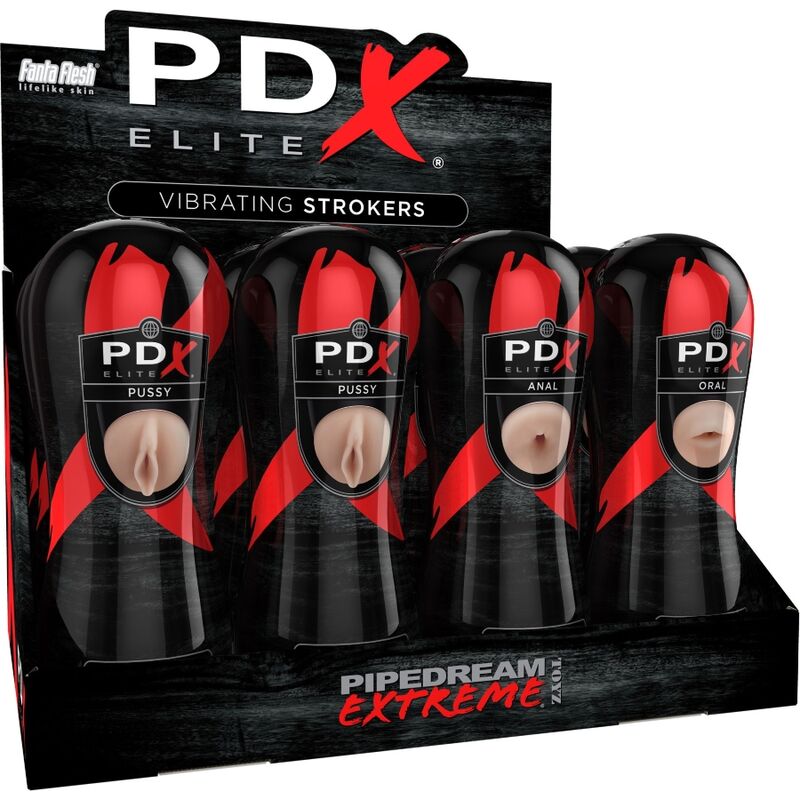 PDX ELITE - 12-PACK RUNNER SET: 6X VAGINA, 3X ANO, 3X MOUTH