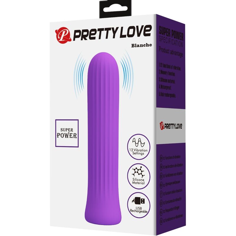 PRETTY LOVE - WHITE VIBRATOR STIMULATOR LILAC