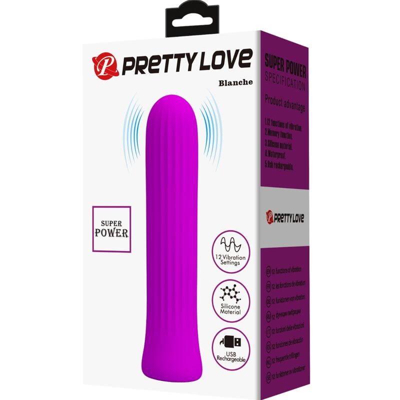PRETTY LOVE - WHITE VIBRATOR STIMULATOR PINK