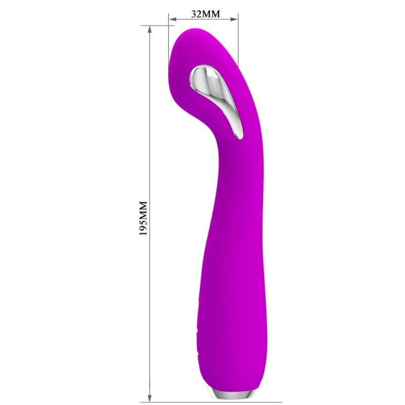 PRETTY LOVE - RECHARGEABLE ELECTROSHOCK VIBRATOR HECTOR - WATERPROOF PURPLE