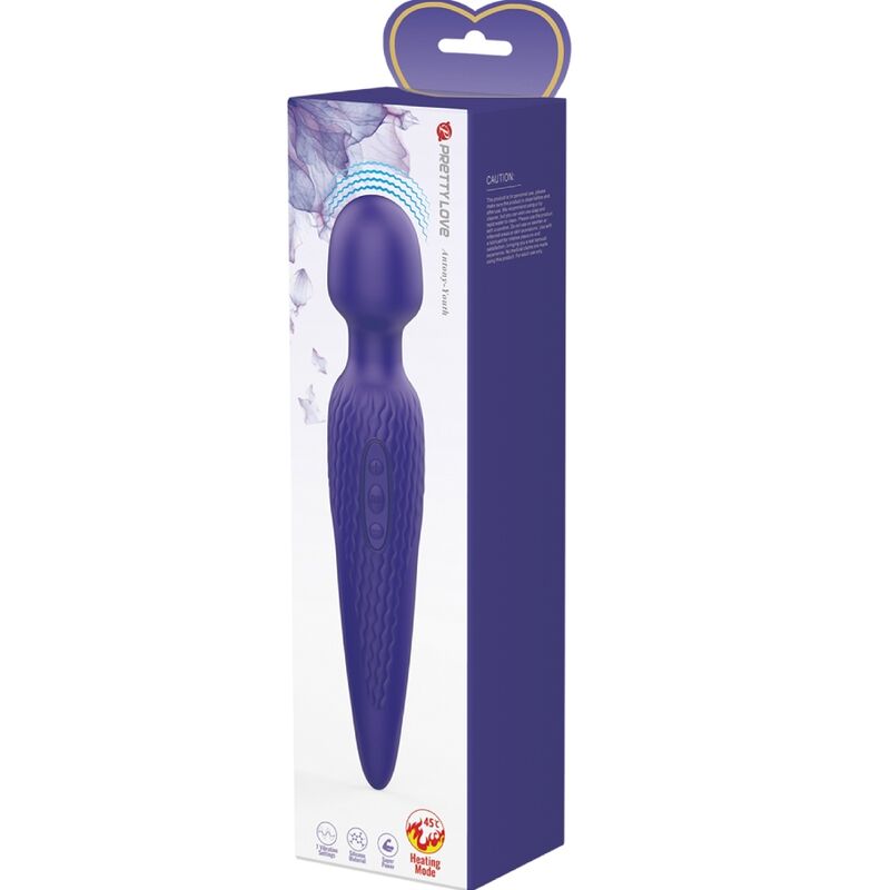 PRETTY LOVE - ANTONY YOUTH WAND VIBRATOR PURPLE HEAT EFFECT