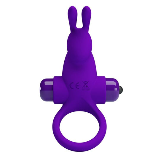 PRETTY LOVE - VIBRATING RABBIT PENIS RING PURPLE